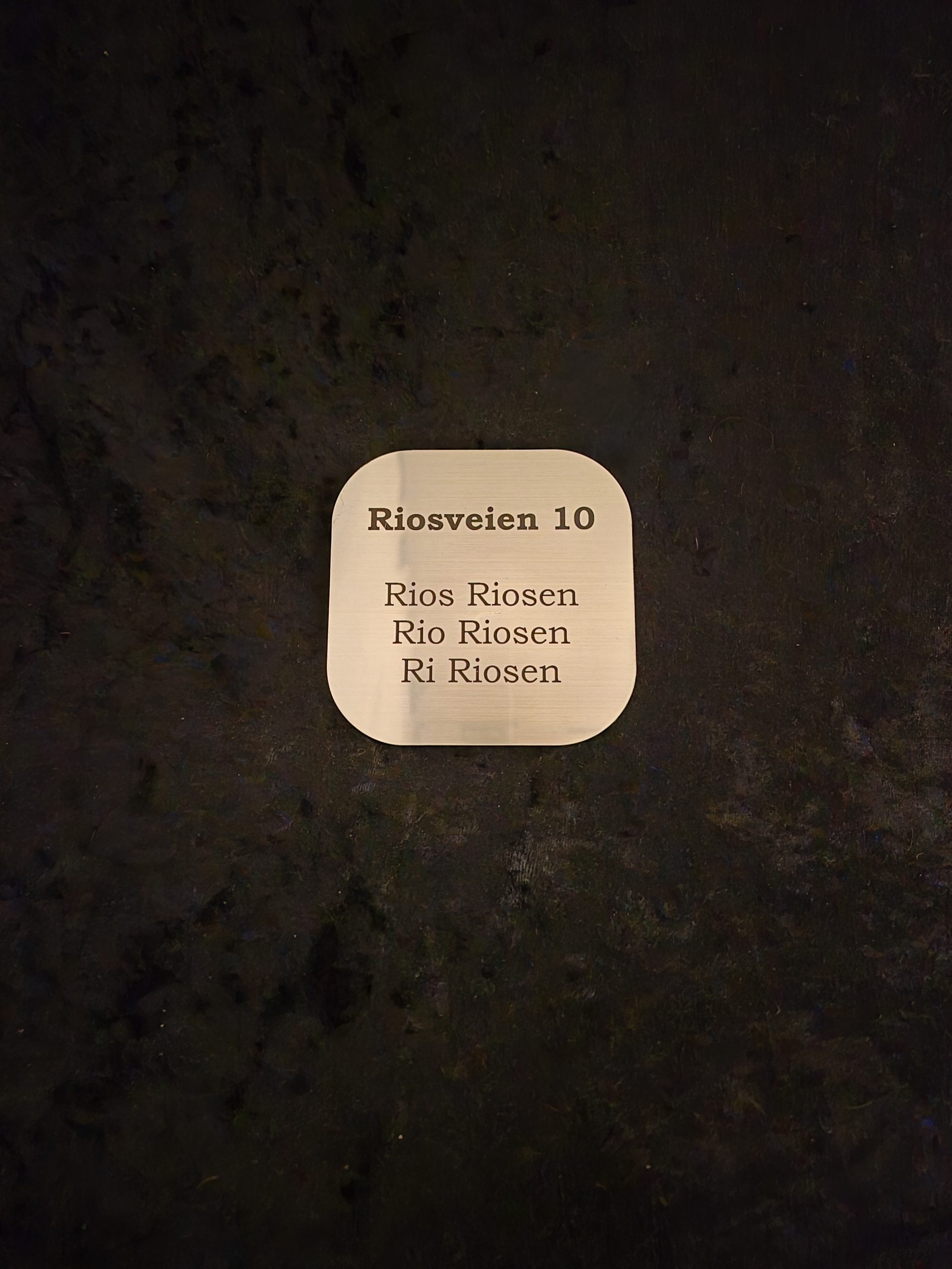 Postkasseskilt med runde kanter - Bilde 2