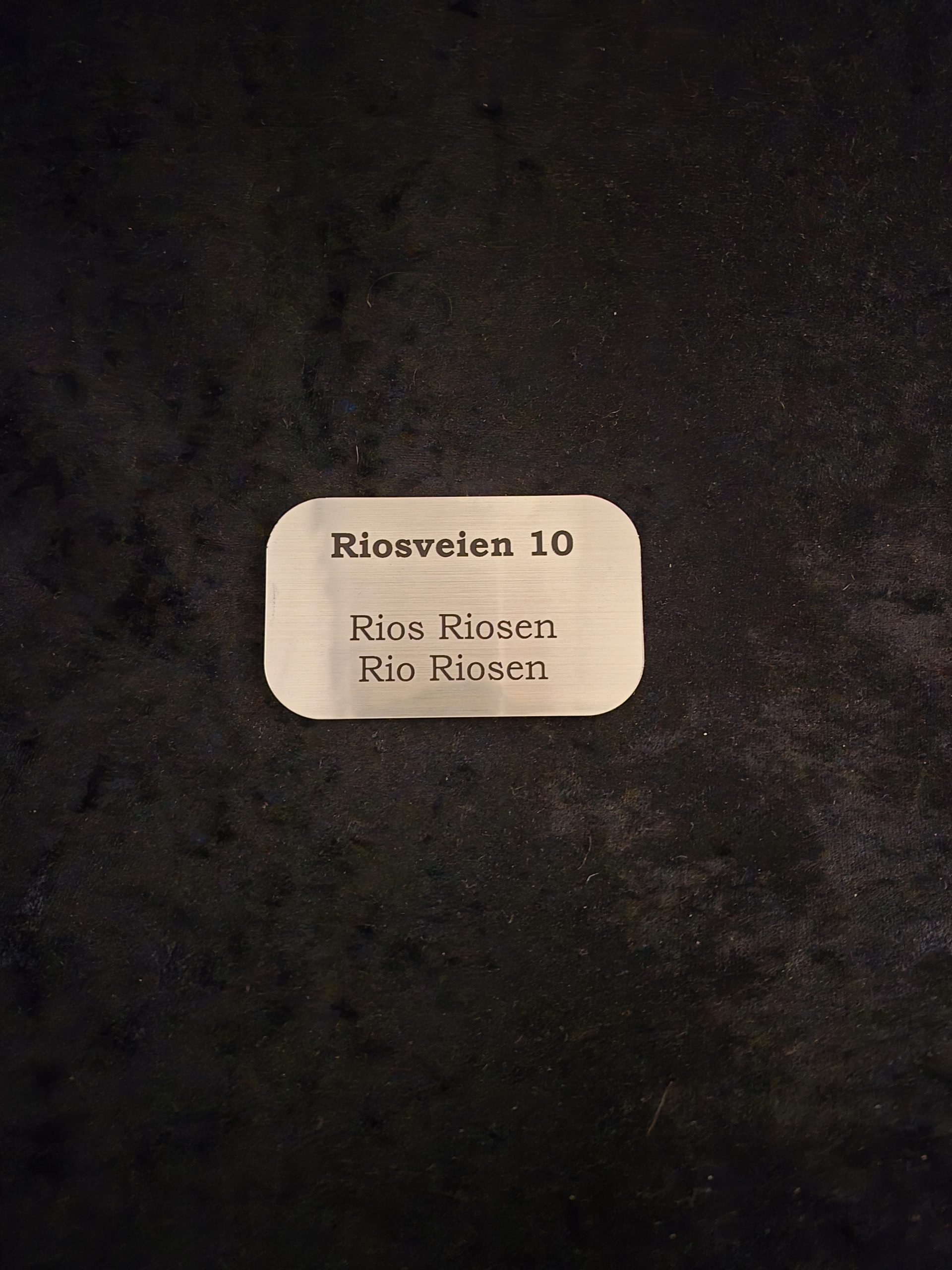 Postkasseskilt med runde kanter - Bilde 3