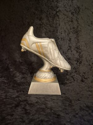 Fotball statuett sko 20cm