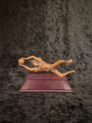 Fotball keeper 10cm bronse