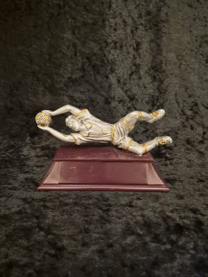 Fotball keeper sølv 10cm