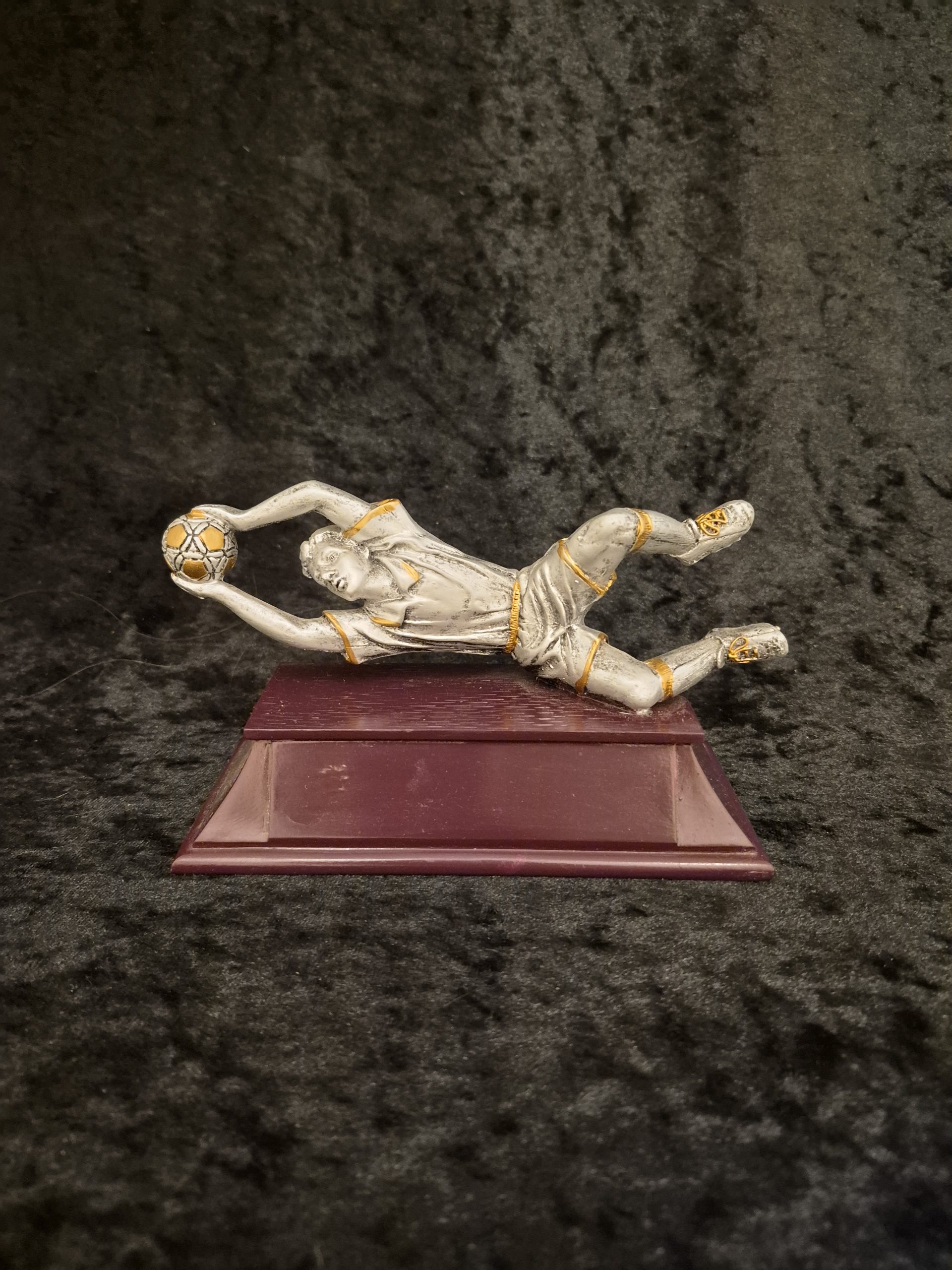 Fotball keeper sølv 10cm
